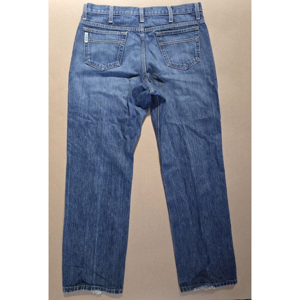 Cinch Mens Jeans 34X32 Blue Medium Wash Western Rodeo Label Relaxed Fit Slim - Picture 7 of 12